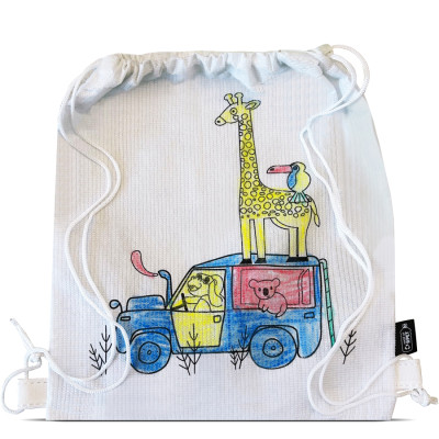 zainetto per bambini colorabile